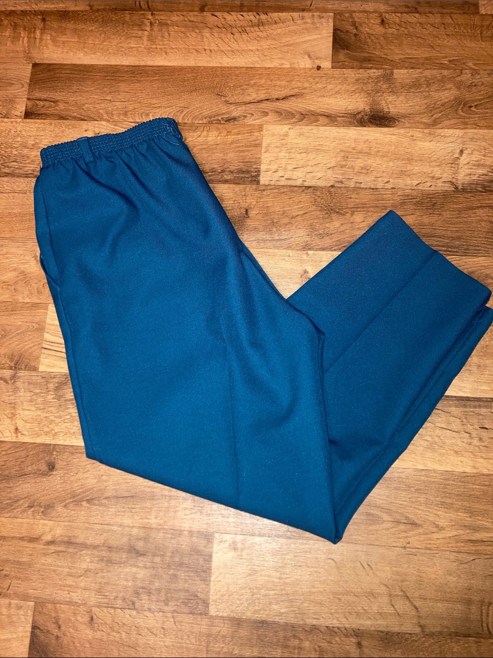 Classic COLLECTION Teal Blue Women's Trousers with Elastic Waist